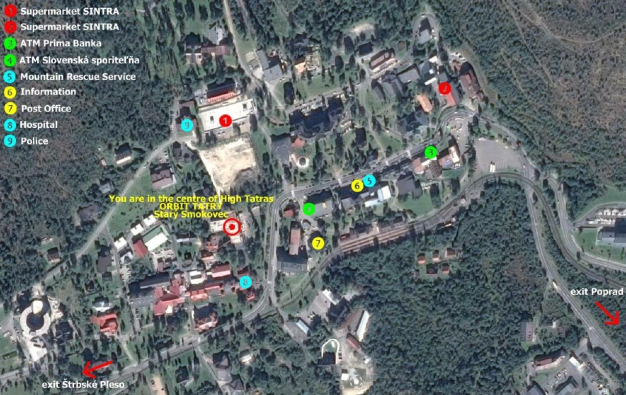 Orbit Tatry Apartments, Stary Smokovec, Vysoké Tatry Exteriér fotografie